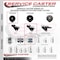 Service Caster 2'' Bright Chrome Neoprene Rubber Caster Corner Mount Bracket SCC-GR03S210-NPRB-BC-71678-CB90 - alternate 2
